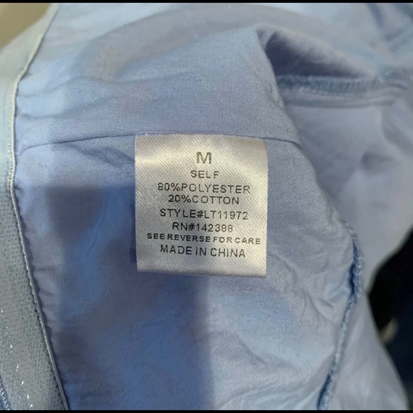 WHITE EYELASH Blue Off The Shoulder Puff Sleeve Top Size M Excellent Condition - Picture 10 of 11